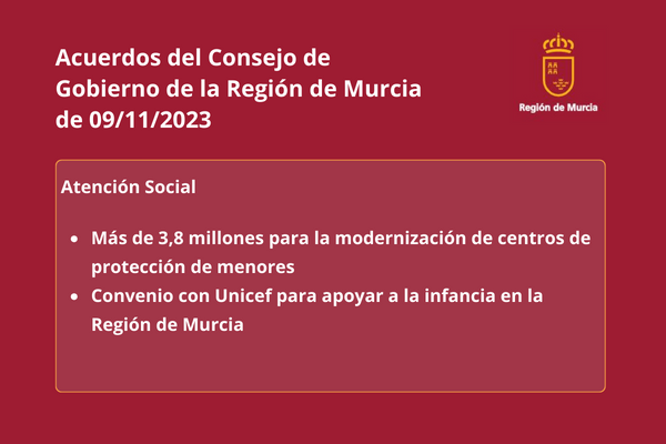 Acuerdos Consejo de Gobierno de la Región de Murcia